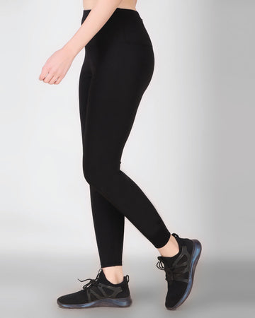 Solid Black Training Leggings